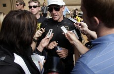How did Lance Armstrong celebrate the end of doping probe? With a beer
