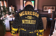 Conor McGregor was sent this bling custom-made robe as a gift by Donatella Versace