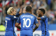 Lemar and Mbappe on target as France cruise to qualifying win over Netherlands