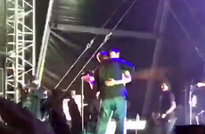 Elbow's lead singer Guy Garvey brilliantly dealt with a streaker at a festival last night