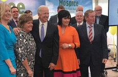 Joe Biden turned the first sod at Mayo Hospice today and was presented with a county jersey