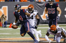 Texans' rookie quarterback lights up Thursday Night Football with this 49-yard TD