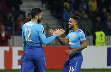 Giroud joins 100 club as Arsenal stroll to victory in Belarus