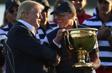 US captain Stricker 'thrilled' to receive Cup from Trump