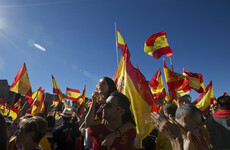 'Rajoy, you wuss. Defend the nation': Thousands protest in Madrid for Spanish unity