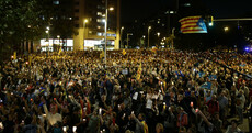 Pictures: Tens of thousands protest through streets of Barcelona