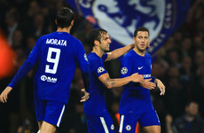 Hazard rescues Chelsea after Dzeko stunned the Bridge in six-goal thriller