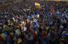 'Viva Espana': Pro-Spain protesters swarm Barcelona streets as Real Madrid head for rebel heartland