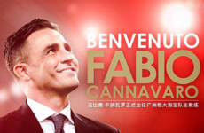 Cannavaro returns to Chinese champions as Scolari's replacement at the helm