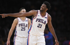 Embiid enjoys historic night with monstrous 46-point performance against Lakers