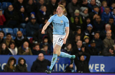 De Bruyne integral again as Manchester City continue formidable form