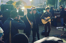 17 bands - including The Strypes and Delorentos - busked one after another on Grafton Street yesterday
