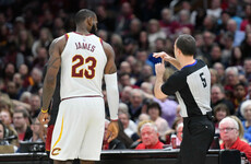 LeBron James ejected for first time in his career