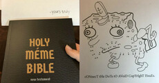 This 'meme bible' activity book could make a great Christmas present for someone (or yourself)
