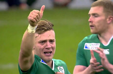 Irish rugby player Ian Madigan delivered a serious burn when someone gave out about women referees