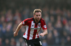 20 months on from horror injury, Ireland's Alan Judge makes return to Brentford matchday squad