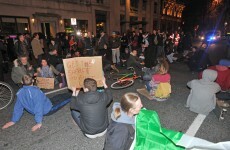 In pictures: Occupy protesters descend on Pearse Street Garda station
