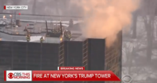 Two hurt as fire breaks out on roof of Trump Tower in New York