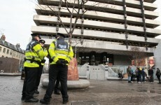 How did the foreign press cover Occupy Dame Street camp's removal?