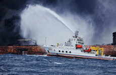 Firefighters still battling oil tanker blaze after almost a week