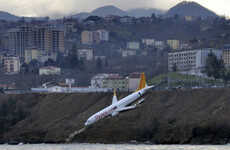 Turkish plane comes just metres from skidding into the sea