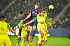 French ref under fire for crazy player kick in last night's game between Nantes and PSG
