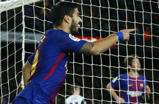 Suarez header gives Barcelona the edge in Copa del Rey semi-finals