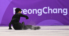 'A disaster': America's figure skating superstar was on his arse on his Olympic debut