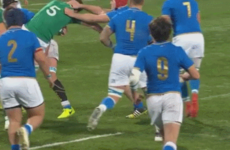 Italian U20 star handed four-week ban for tip tackle in Dublin