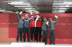 Watch: Unbelievable scenes as Germany and Canada share gold in thrilling bobsleigh finale