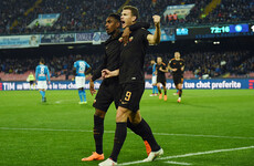 Roma end Napoli's 10-win streak to throw Serie A title race wide open