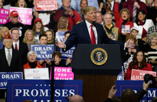 Donald Trump debuted his 2020 campaign slogan to a cheering crowd last night