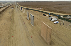 Donald Trump will today visit the eight towering prototypes for his 'big beautiful border wall'