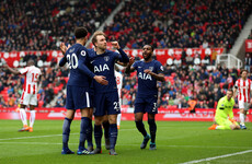 Eriksen double enough as Tottenham go level with Liverpool
