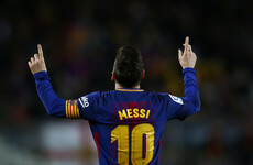 Messi hat-trick helps Barcelona equal record unbeaten streak