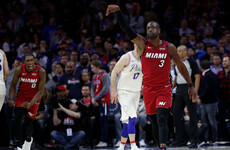 Wade rolls back the years as Miami snap Philadelphia's 17-game winning streak