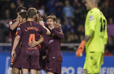 Barca crowned champions with four games to spare after Messi bags 30th La Liga hat-trick