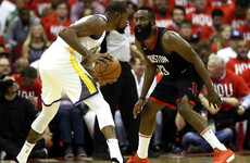 Durant drops 37 as Warriors power past Harden's Rockets in Western finals opener