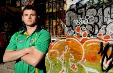 Double goal hero Pearse Hanley shows his GAA skills at MCG