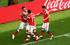 Here is the first goal of the 2018 World Cup