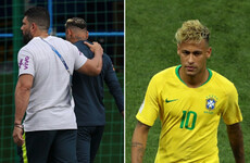 Neymar limps out of training with 'painful right ankle', setting Brazilian alarm bells ringing