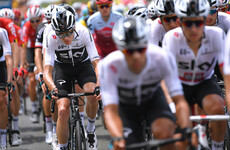 Froome's Tour off to a shaky start as Team Sky rider suffers dramatic crash