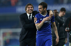 Fabregas bids farewell to Conte amid reports of Sarri's imminent appointment