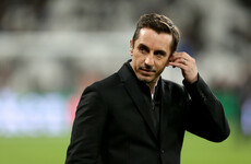 Gary Neville embroiled in Twitter row after controversial signing of Irish striker