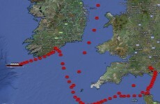 This is where the Titanic was at this time exactly 100 years ago
