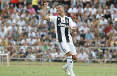 Ronaldo scores on his Juventus debut as 5,000 fans cram in to see Portuguese superstar
