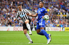 Ireland international Arter makes debut as Cardiff hold 10-man Newcastle following late drama