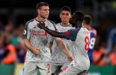 Liverpool maintain positive start with hard-fought win over 10-man Palace