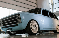 Arms maker Kalashnikov has created a retro-looking electric car to rival Tesla