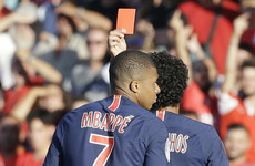 Red card Mbappe needs to calm down, says France coach Deschamps